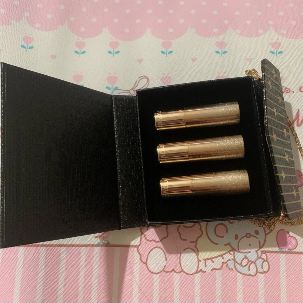 Lipstick Purse Set of 3 Red Lipsticks